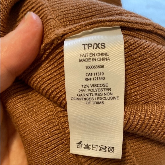 Dynamite Asymmetrical Wrap Bodysuit in Brown - Picture 11 of 11